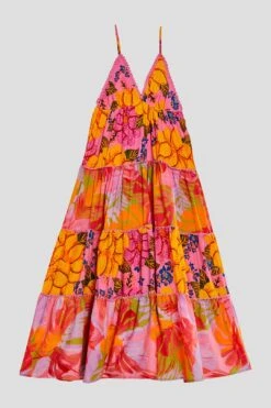 Farm Rio Mixed Pink Prints Maxi Dress 11 Farm Rio Mixed Pink Prints Maxi Dress -Farm Rio 303980 05