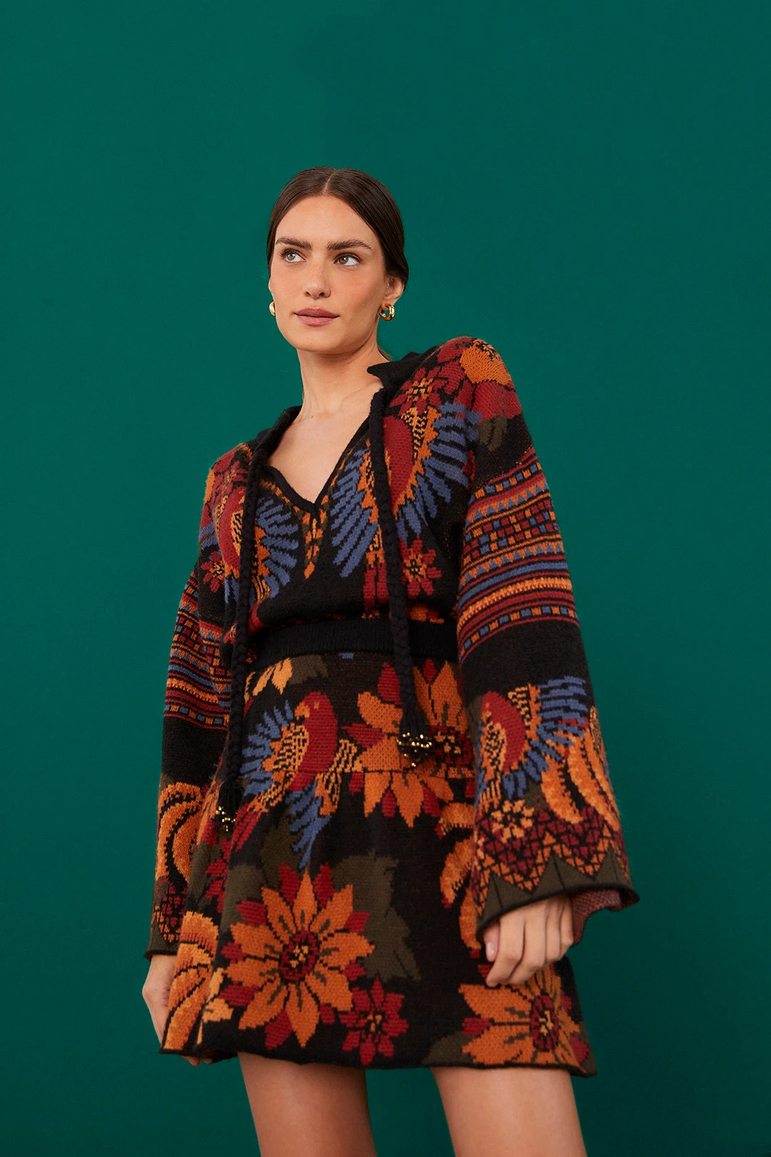 Farm Rio Macaw Ballet Ainika Sweater Skirt 5 Farm Rio Macaw Ballet Ainika Sweater Skirt - Image 3