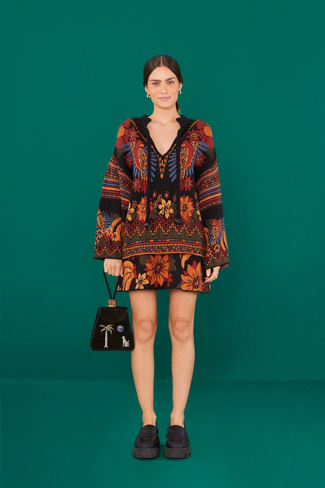 Farm Rio Macaw Ballet Ainika Sweater Skirt 6 Farm Rio Macaw Ballet Ainika Sweater Skirt - Image 4