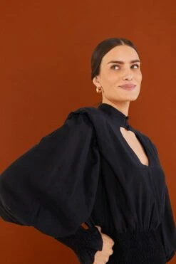 Farm Rio Black Heart Neckline Mini Dress 11 Farm Rio Black Heart Neckline Mini Dress -Farm Rio 304117 02 1