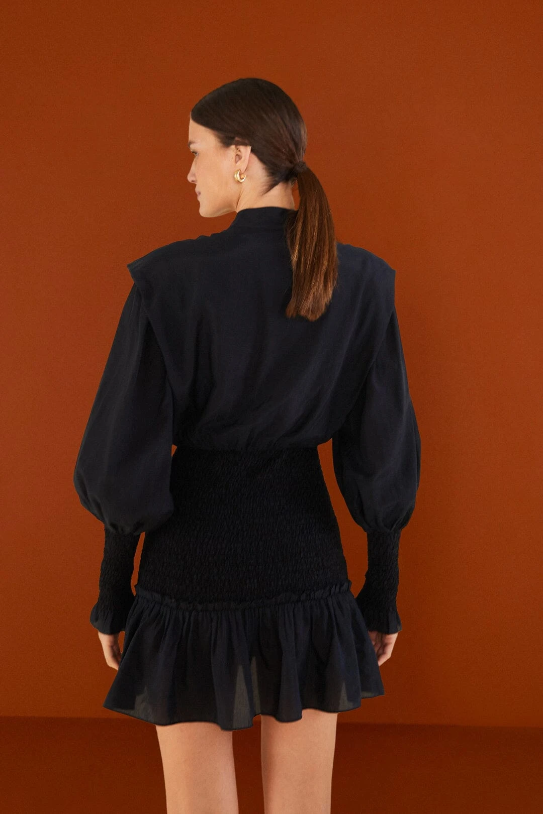 Farm Rio Black Heart Neckline Mini Dress 4 Farm Rio Black Heart Neckline Mini Dress - Image 2