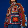 Farm Rio Crochet Colorful Forest Reversible Puffer Jacket 2 Farm Rio Crochet Colorful Forest Reversible Puffer Jacket -Farm Rio 304119 01