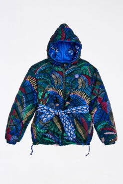 Farm Rio BlackMacaw Forest Reversible Puffer Jacket -Farm Rio 304123 06
