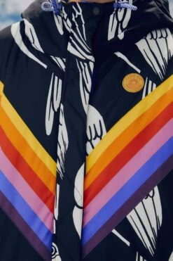 Farm Rio Black Graphic Toucans Ski Puffer Jacket 16 Farm Rio Black Graphic Toucans Ski Puffer Jacket -Farm Rio 304125 07