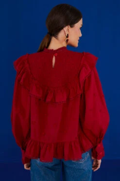 Farm Rio Red 3D Hearts Blouse -Farm Rio 304148 03