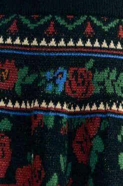Farm Rio Black Flower Tapestry Sweater Skirt 13 Farm Rio Black Flower Tapestry Sweater Skirt -Farm Rio 304176 04 1