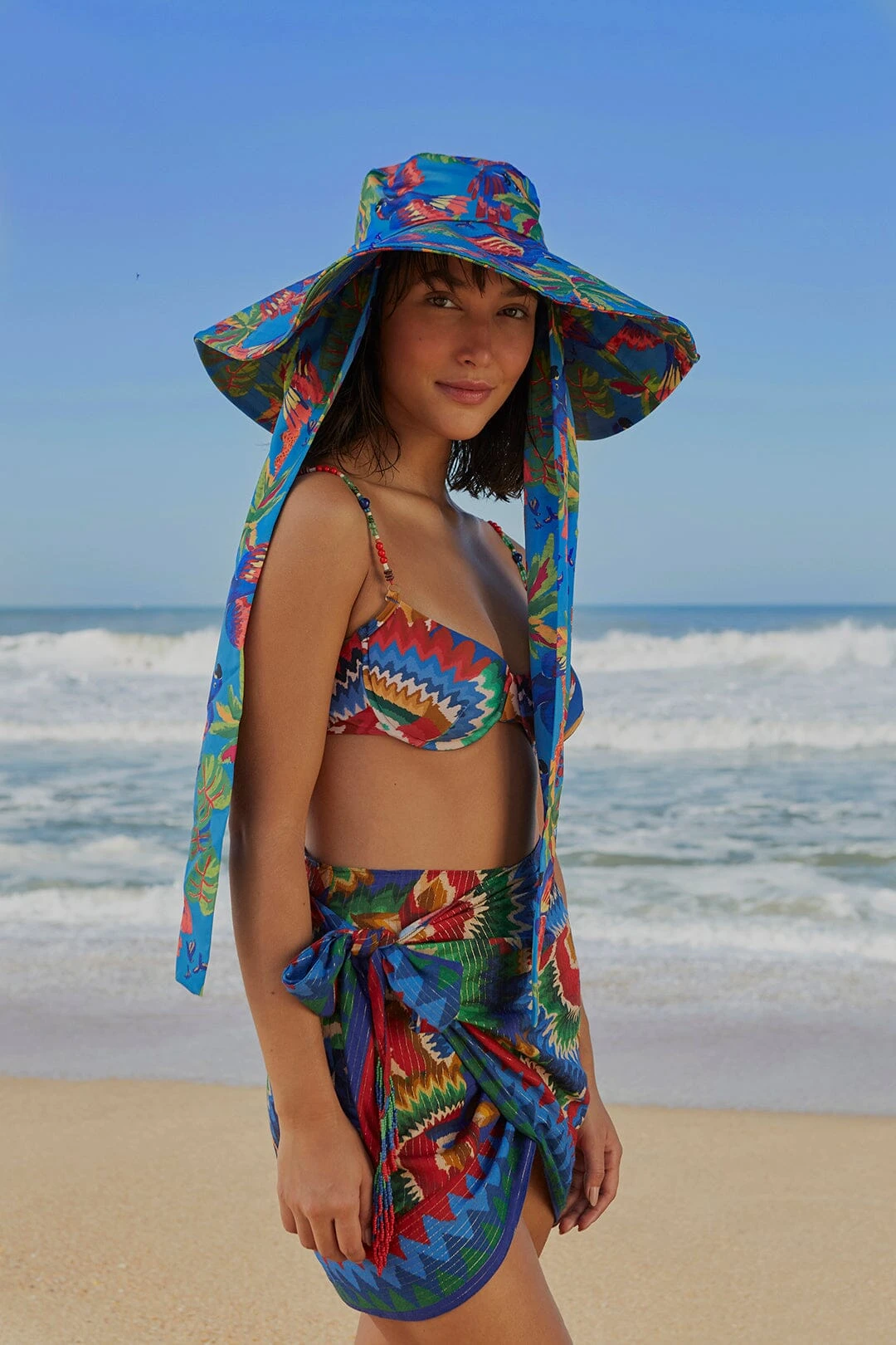 Farm Rio Chevron Toucans Cover Up 2 Farm Rio Chevron Toucans Cover Up