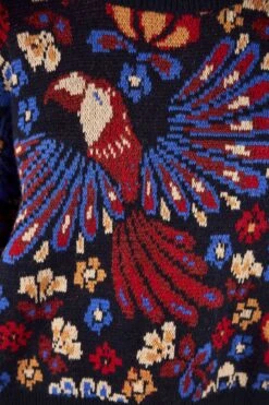 Farm Rio Navy Pineapple Flowers Sweater 10 Farm Rio Navy Pineapple Flowers Sweater -Farm Rio 304516 04