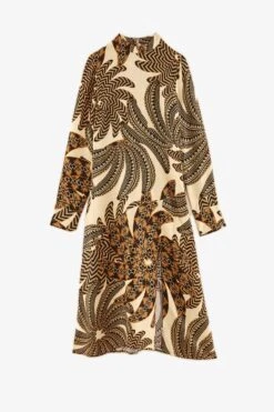 Farm Rio Sand Yawanawa Vanahu Lenzing™ Ecovero™ Viscose Midi Dress 11 Farm Rio Sand Yawanawa Vanahu Lenzing™ Ecovero™ Viscose Midi Dress -Farm Rio 304582 05