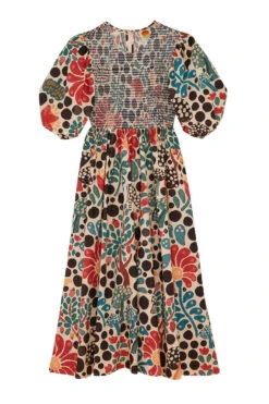 Farm Rio Mushroom Forest Organic Cotton Midi Dress -Farm Rio 304592 06