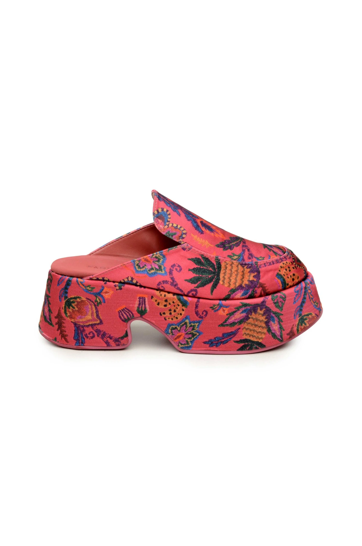 Farm Rio Pink Sunset Tapestry Platform Loafer Mule 4 Farm Rio Pink Sunset Tapestry Platform Loafer Mule - Image 2
