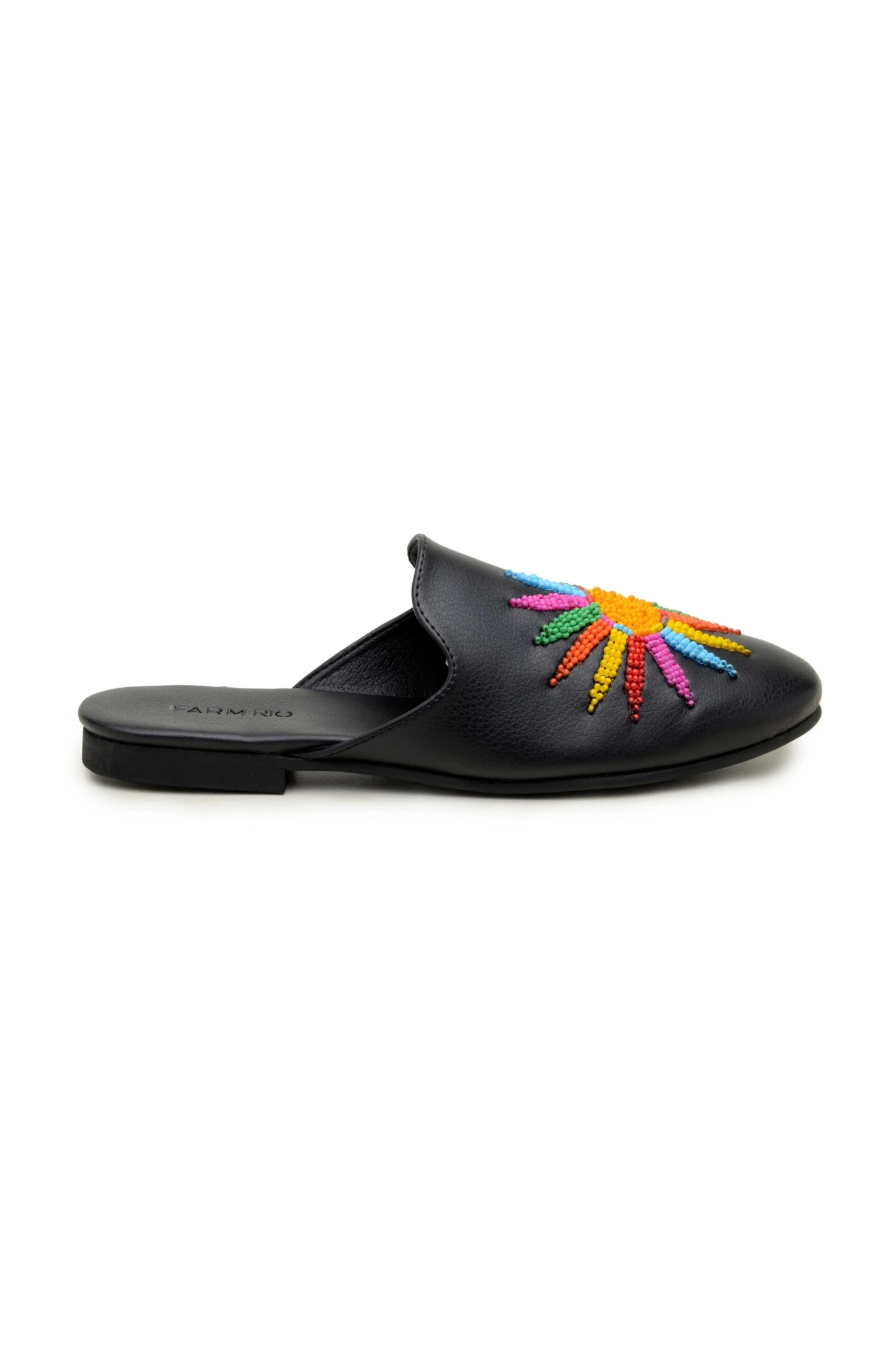 Black Sunshine Flat Mule 4 Black Sunshine Flat Mule - Image 2