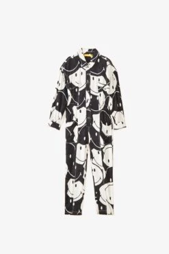 Farm Rio Black & White Smiley® Jumpsuit -Farm Rio 305146 06