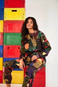 Farm Rio Pop Jungle Smiley® Sweatpants