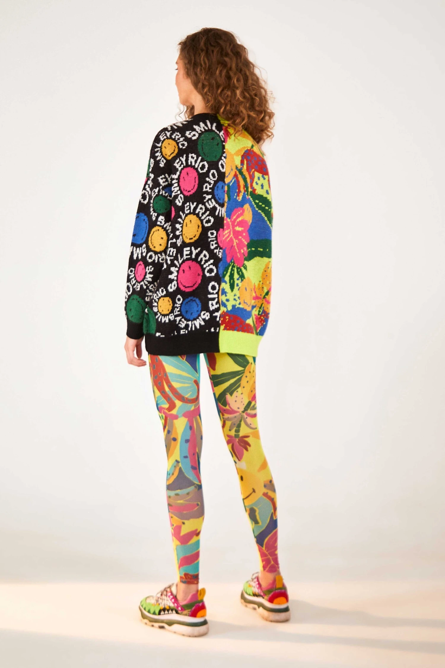 Farm Rio Mixed Prints Smiley® Cardigan 4 Farm Rio Mixed Prints Smiley® Cardigan - Image 2