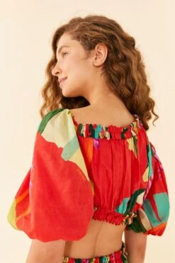 Farm Rio Red Heliconia Mini Dress -Farm Rio 305261 03