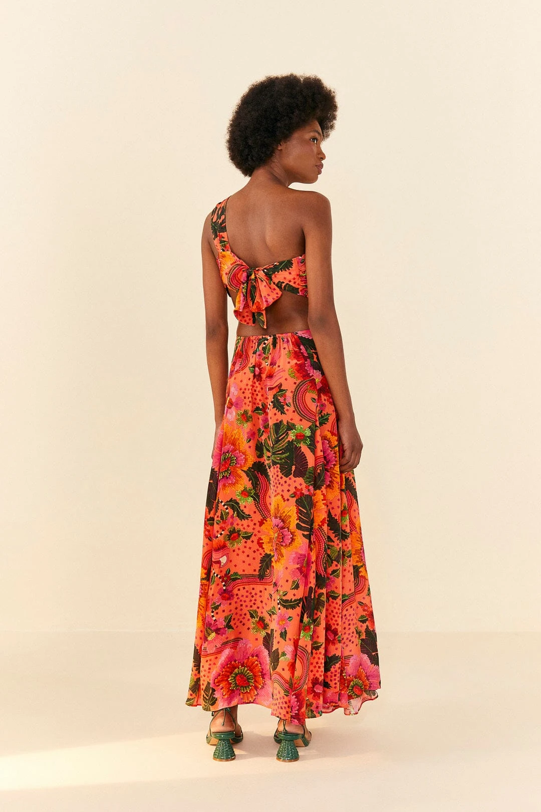 Orange Blooming Garden Maxi Dress 6 Orange Blooming Garden Maxi Dress - Image 4