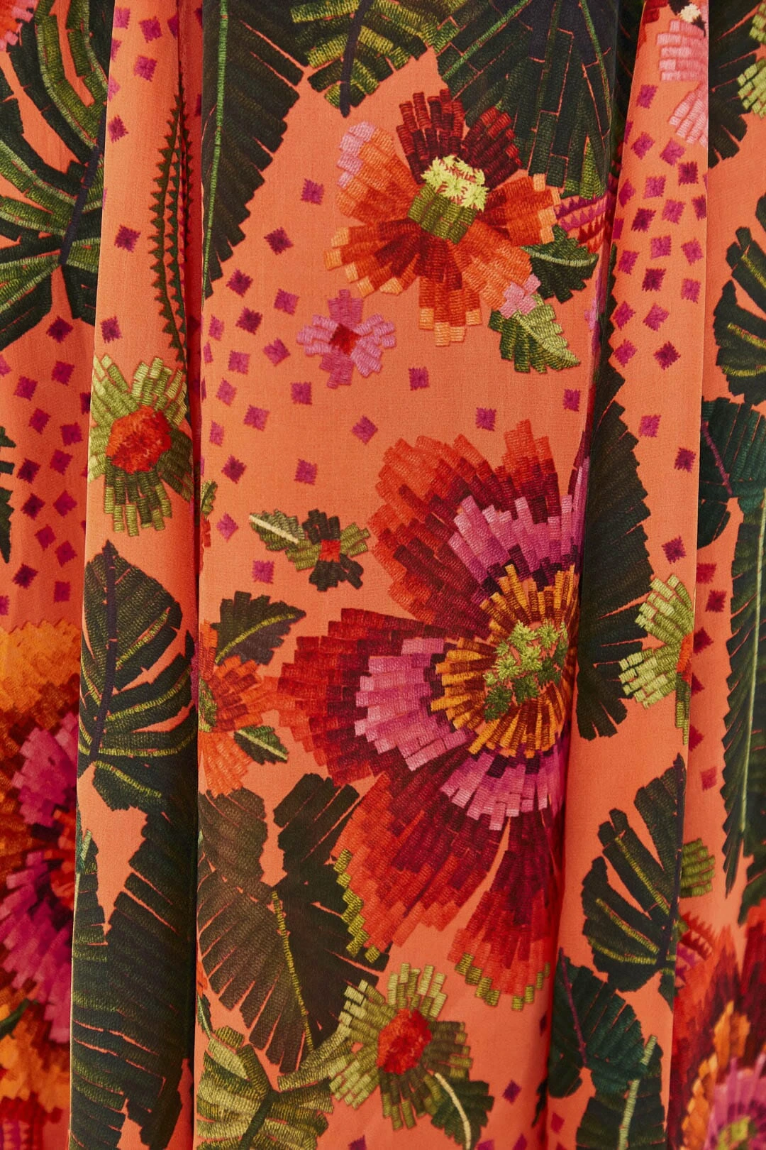 Orange Blooming Garden Maxi Dress 7 Orange Blooming Garden Maxi Dress - Image 5