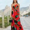 Farm Rio Red Heliconia Maxi Dress 2 Farm Rio Red Heliconia Maxi Dress -Farm Rio 305296 01