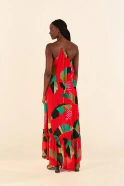 Farm Rio Red Heliconia Maxi Dress -Farm Rio 305296 04