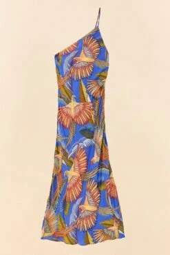Farm Rio Blue Macaw Flight Lenzing™ Ecovero™ Viscose Midi Dress -Farm Rio 305297 06
