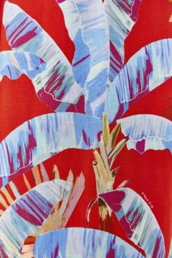 Farm Rio Red Sweet Jungle Cut Out Midi Dress -Farm Rio 305349 05