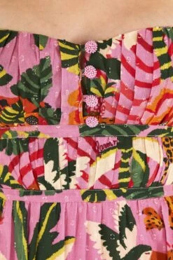 Pink Leopard Forest Midi Dress 12 Pink Leopard Forest Midi Dress -Farm Rio 305796 05