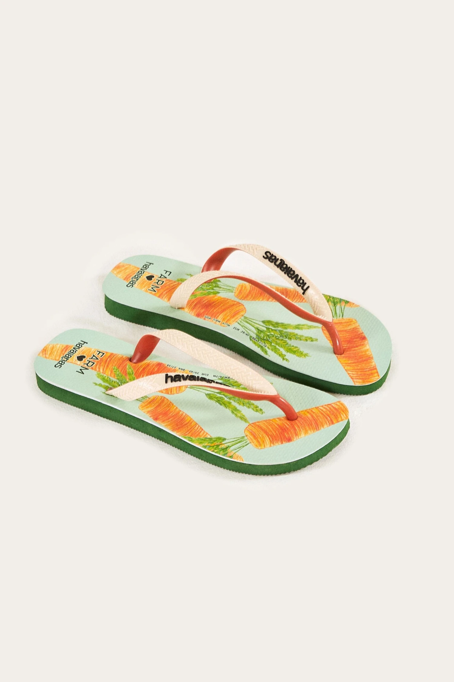 Farm Rio Blue Carrots Havaianas Sandals 3 Farm Rio Blue Carrots Havaianas Sandals