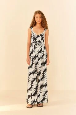 Farm Rio Black Copacabana Jumpsuit