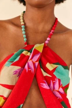 Farm Rio Red Heliconia Crop Top 8 Farm Rio Red Heliconia Crop Top -Farm Rio 306084 04