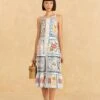 Farm Rio Grandma Gift Embroidered Midi Dress -Farm Rio 306112 01