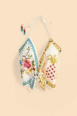 Farm Rio Grandma Gift Embroidered Halter Blouse 13 Farm Rio Grandma Gift Embroidered Halter Blouse -Farm Rio 306113 06