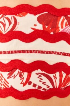 Farm Rio Off-White Rio Tiles Crop Top -Farm Rio 306125 04