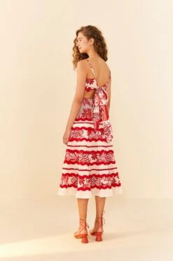 Farm Rio Off-White Rio Tiles Midi Skirt 9 Farm Rio Off-White Rio Tiles Midi Skirt -Farm Rio 306126 03