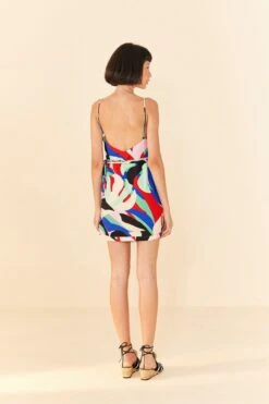 Farm Rio Colorful Monstera Mini Dress 11 Farm Rio Colorful Monstera Mini Dress -Farm Rio 306137 03