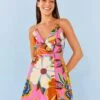 Farm Rio Pink Full Garden Mini Dress -Farm Rio 306138 01
