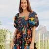 Farm Rio Zodiac Organic Cotton Mini Dress 2 Farm Rio Zodiac Organic Cotton Mini Dress -Farm Rio 306150 01