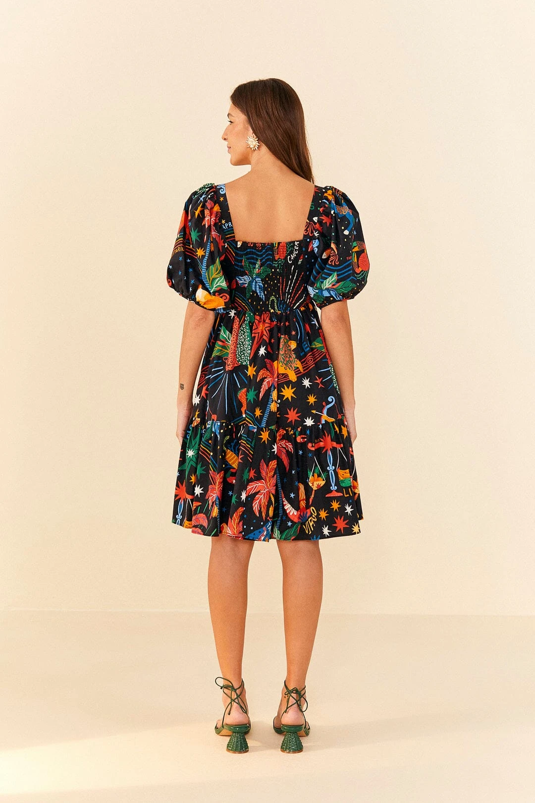 Farm Rio Zodiac Organic Cotton Mini Dress 5 Farm Rio Zodiac Organic Cotton Mini Dress - Image 3