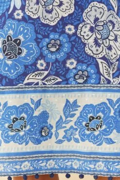 Farm Rio Blue Full Of Flowers Mini Dress -Farm Rio 306152 04