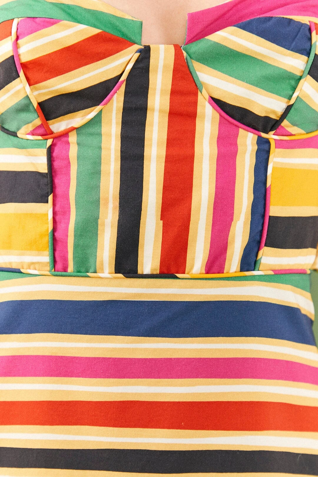 Farm Rio Rainbow Stripes Midi Dress 7 Farm Rio Rainbow Stripes Midi Dress - Image 5