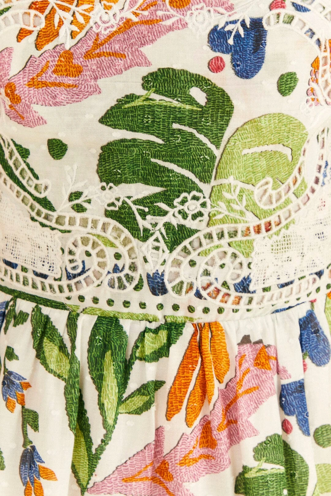 Farm Rio White Summer Garden Midi Dress 7 Farm Rio White Summer Garden Midi Dress - Image 5