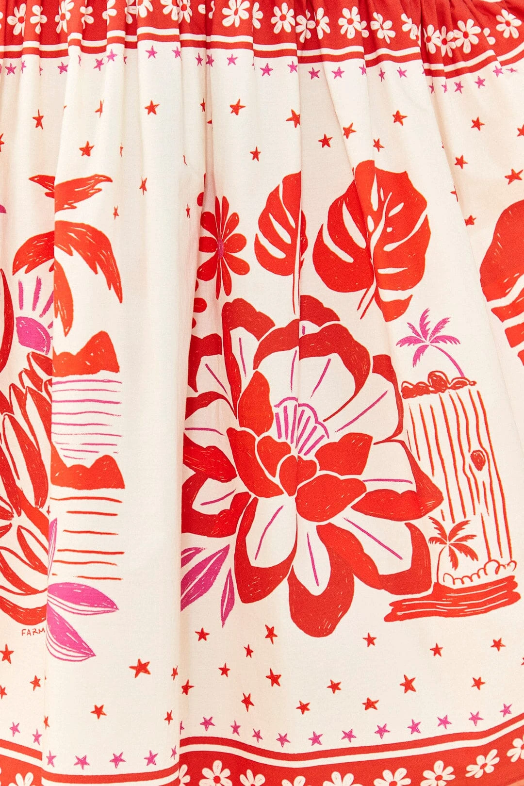 Farm Rio Off-White Rio Tiles Midi Dress 6 Farm Rio Off-White Rio Tiles Midi Dress - Image 4