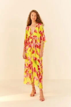 Farm Rio Lime Sweet Jungle Kaftan Dress -Farm Rio 306209 04