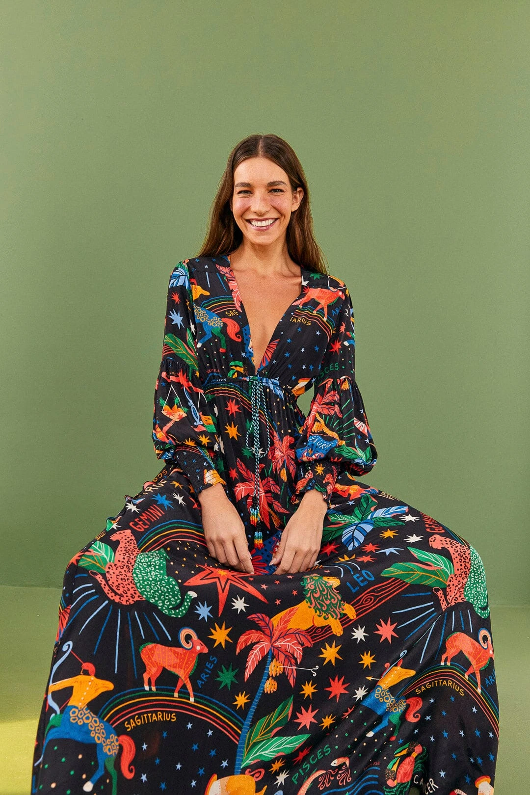 Farm Rio Zodiac Maxi Dress 3 Farm Rio Zodiac Maxi Dress