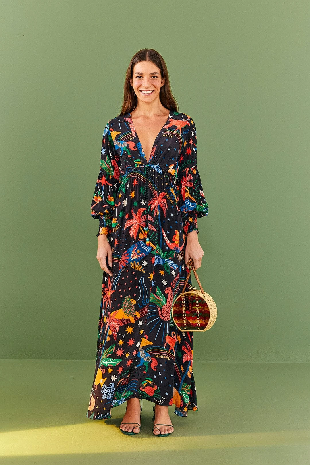 Farm Rio Zodiac Maxi Dress 4 Farm Rio Zodiac Maxi Dress - Image 2