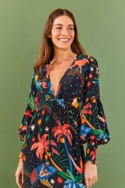 Farm Rio Zodiac Maxi Dress 10 Farm Rio Zodiac Maxi Dress -Farm Rio 306214 03 1