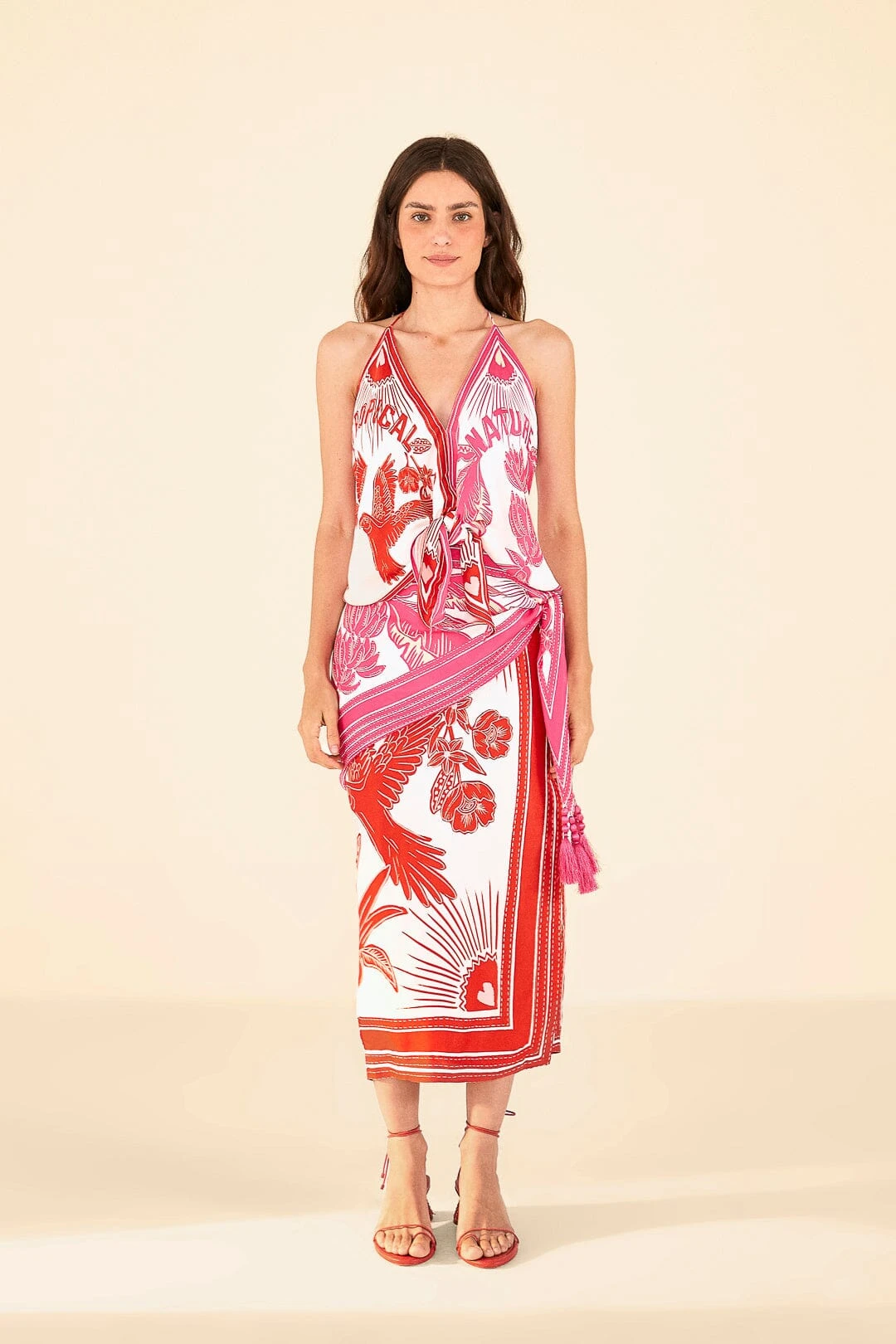 Farm Rio Tropical Dream Lenzing™ Ecovero™ Viscose Halter Blouse 3 Farm Rio Tropical Dream Lenzing™ Ecovero™ Viscose Halter Blouse