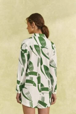 Farm Rio Off-White Rainbow Toucans Romper 10 Farm Rio Off-White Rainbow Toucans Romper -Farm Rio 306251 04