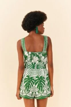 Farm Rio Off-White Macaw Elegance Romper -Farm Rio 306252 03