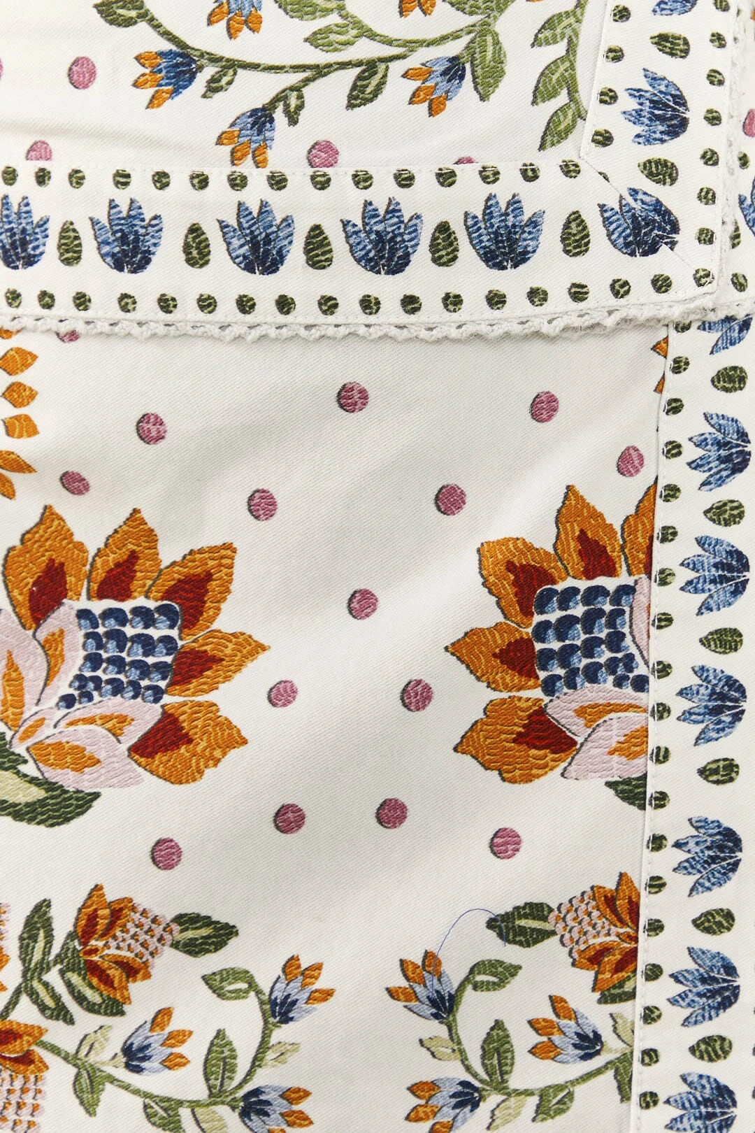 Farm Rio White Summer Garden Mini Skirt 6 Farm Rio White Summer Garden Mini Skirt - Image 4